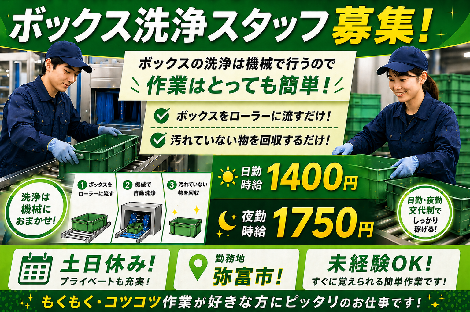 派遣 特になし 軽作業 点検・検査 特になし 物流・倉庫求人イメージ